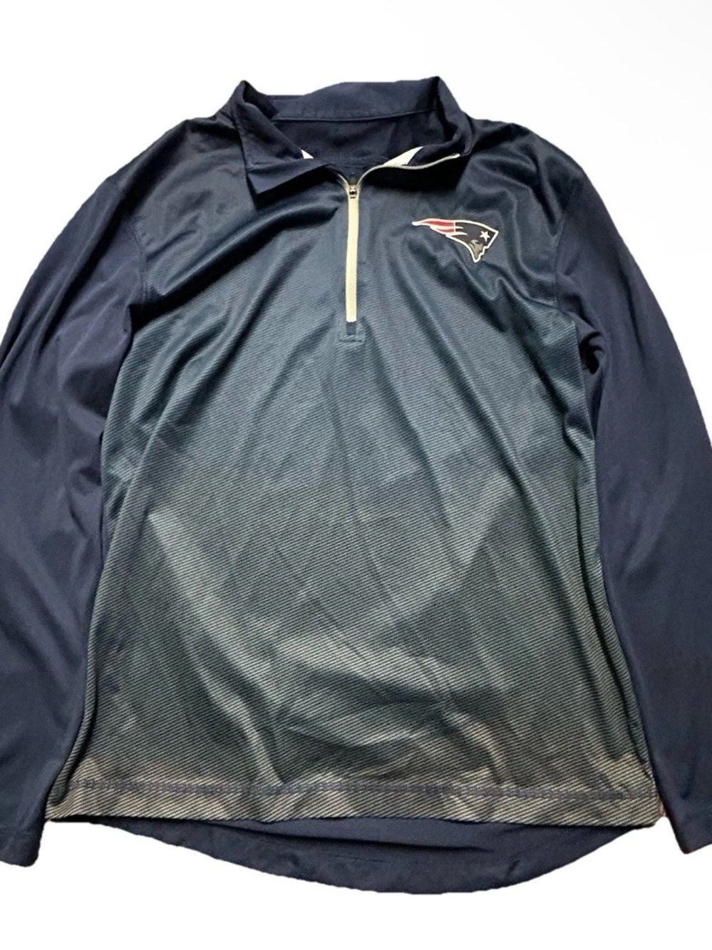 Men’s Majestic Cool Base New England Patriots Football 1/4 Zip Size Medium
